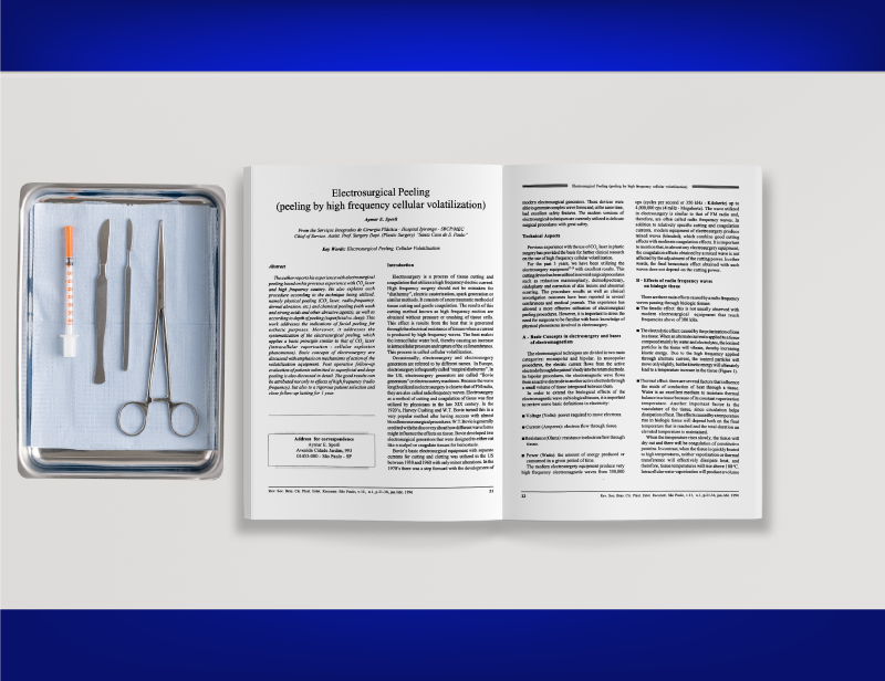 Revista Sociedade Brasileira Cirurgia Plastica  - Peeling Eletrocirúrgico